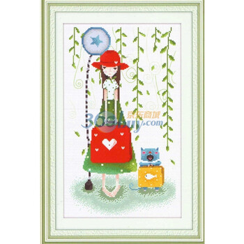 美英之恋十字绣恋爱的感觉系列遐想、甜蜜、牵