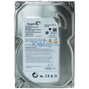 希捷（Seagate）500G ST500DM002 7200转16M SATA 6Gb/秒 台式机硬盘