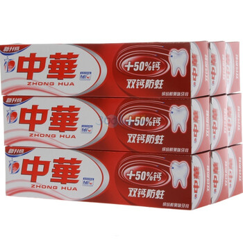 中华双钙防蛀牙膏缤纷鲜果味90g（九只装）