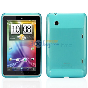 邦克仕（Benks）Magic Jelly移动数码产品专用保护壳（适用于HTC Flyer透蓝色）