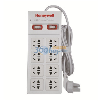 霍尼韦尔（Honeywell）EPO1008R 8位分控插座 2米