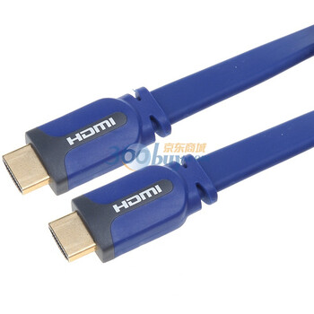 包尔星克（PowerSync）HD4B015FL 1.4版超薄扁直头HDMI线 1.5米
