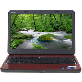 戴尔（DELL）Inspiron14V 14英寸笔记本电脑（i5-2430M 2G 500G D刻 摄像头 ）红色