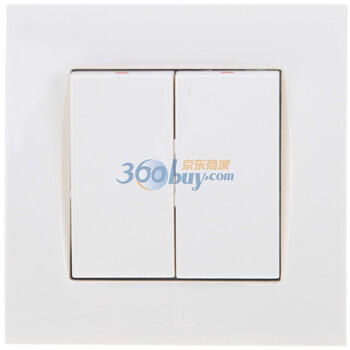 ABB由艺Uni-art系列白色二位单控-AU10253-WW