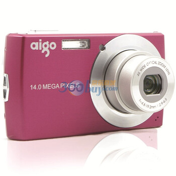 爱国者（aigo） DC-F500 数码相机（红色）