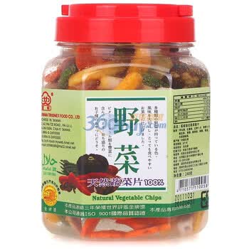 中国台湾实味综合蔬菜脆片罐装240g