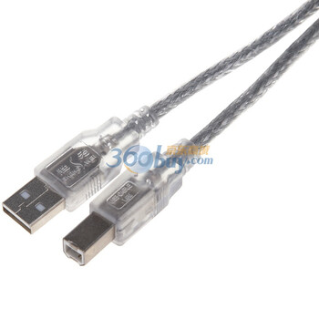 胜为（shengwei）UC-1018 USB2.0打印机连接线 1.8米（纯铜线芯，双重屏蔽，标准2.0）