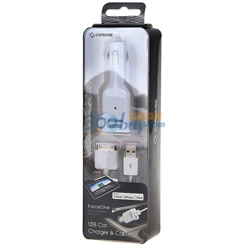 卡登仕（Capdase）2.1A 单USB 车充（附带数据线）适用于苹果（Apple）Ipad 1代/Ipad 2代