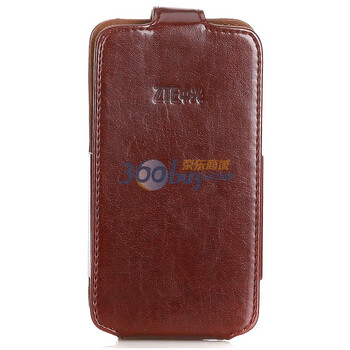 中兴（ZTE）FLC960V 原装背夹翻盖式皮套 红棕 适用于中兴Skate 960