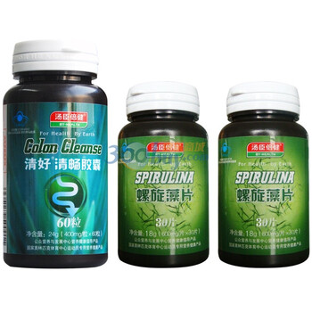 汤臣倍健排毒清畅套装(清好清畅60粒+送螺旋藻30片）