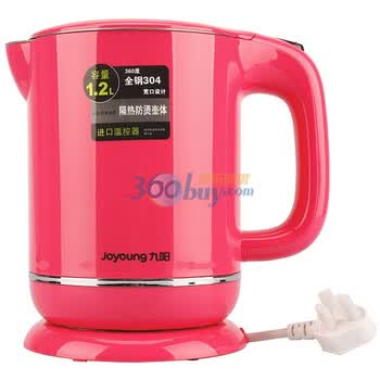 九阳（JOYOUNG）JYK-12F01C1 1.2升 开水煲 进口温控器（玫瑰红）