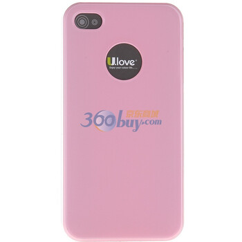 优乐（U.love）ICL01 iphone4超薄保护壳 保护套（赠高清膜） 粉红