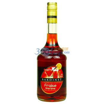法国 Bardinet必得利无酒精草莓味糖浆700ml