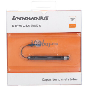 联想(lenovo)伸缩式电容屏触控笔（适用iPad/iPhone/iPod /乐pad/A1/K1等平板电脑）（黑色 通用 手写笔）