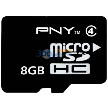 必恩威（PNY）8G TF（micro SD）存储卡（CLASS4）黑色