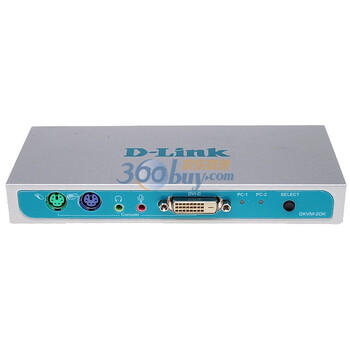 友讯（D-Link）DKVM-2DK 2端口DVI PS/2接口桌面型KVM切换器
