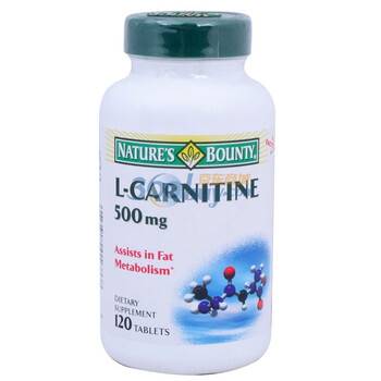 自然之宝左旋肉碱营养片1.25g/粒*120粒(美国原装进口)