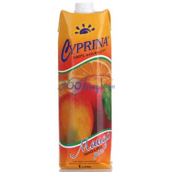 Cyprina塞浦丽娜芒果橙子苹果混合果汁1L*4盒