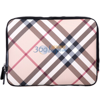 BURBERRY 巴宝莉 格纹IPAD包 浅色 rz 3729026