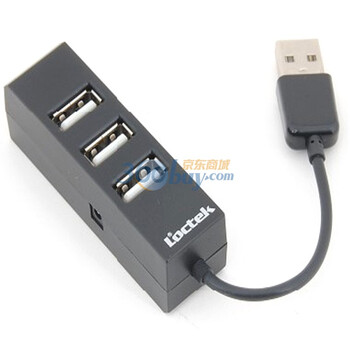 乐歌（loctek）LG-USB03 4口集线器 黑色