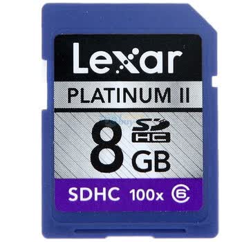 雷克沙（Lexar）8G SDHC 高速存储卡（CLASS6）15m/s