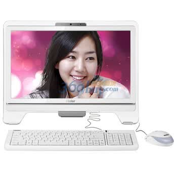 海尔（Haier）乐趣Q52-D212 20英寸多点触控一体电脑（E6600 2G 500GB DVD 1GB独显 电视功能 读卡器 Win7）