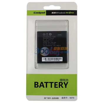 酷派（coolpad）CPLD-73原装电池 适用于酷派8870
