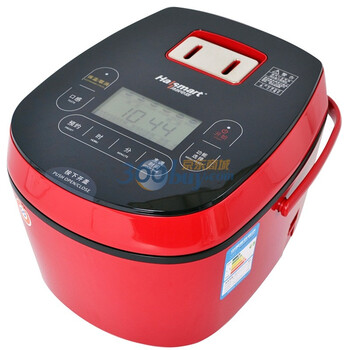 鸿智（hallsmart） HR-FD51 5L 纯平触摸智能方煲(红色）