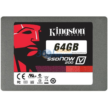 金士顿（Kingston)V200系列 SATA3.0 64G SSD固态硬盘（SV200S37A/64G）
