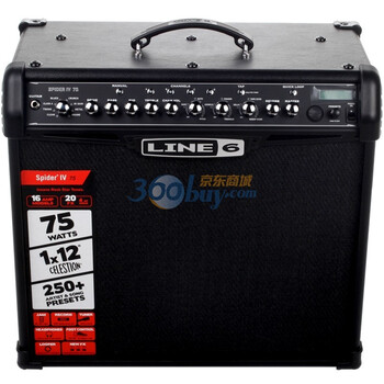 LINE6 SPIDER IV75音箱 75瓦单声道,1X12"单元 黑色