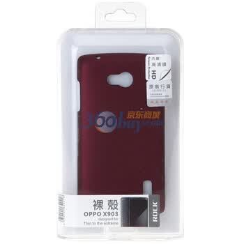 洛克（ROCK）OPPO x903 nakedshell裸壳 超薄（酒红）