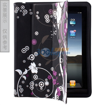 ESR iPad2 多功能亮彩超薄系列保护套 (黑色) 赠透明保护贴膜