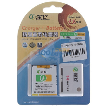 深飞电池（Ponfei）BST-33一电一充套装 适用于索尼爱立信K790/ M608/ P1c / W890/ W898/ W900i/W958C