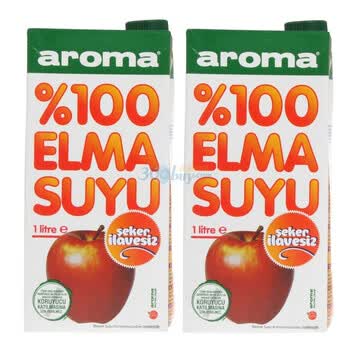 土耳其 Aroma罗蔓100%苹果果汁1L*4盒