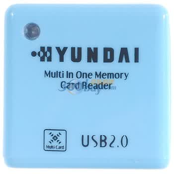 韩国现代（HYUNDAI）HY-CR803 蓝色 高集成多合一 高速读卡器