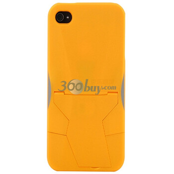 乐歌（Loctek）PHC410-YLW iphone4/4s支架保护背壳 黄色（可更换手机中的SIM卡，适用于iphone4/iphone4s）