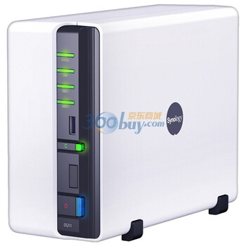 群晖（Synology）DS211 2盘位 NAS服务器（无内置硬盘）