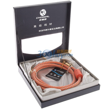 秋叶原（CHOSERL）SN0018L 全金属头4层屏蔽数字高清（螺口英制）电视射频线 1.8米