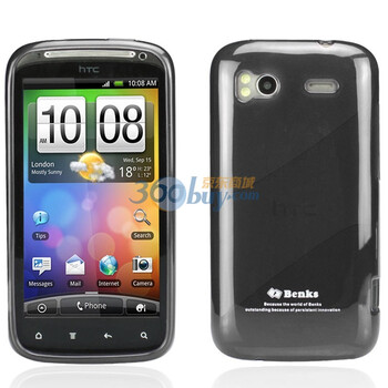 邦克仕（Benks）Magic Jelly移动数码产品专用保护壳（适用于HTC Sensation透黑色）