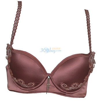 【迪普菲琳银蔓<em>相约</em> 3/4水袋模杯聚拢<em>文胸</em> 咖啡