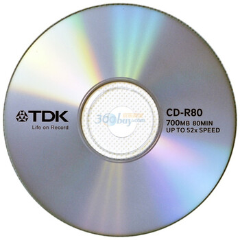 TDK CD-R 52速 700MB 商务银面 单片盒装 刻录盘