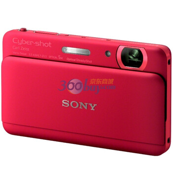 索尼（SONY） TX55数码相机（1620万像素 3.3寸触摸屏 5倍光变） 红色