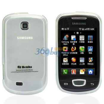 邦克仕（Benks）Magic Jelly移动数码产品专用保护壳（适用于三星 SAMSUNG S5570透白色）