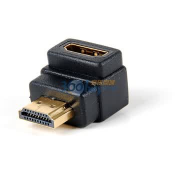 乐歌（Loctek）HDMI转接头/90度母对公/大小接口 HMA301