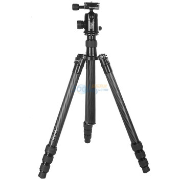 捷宝（TRIOPO） G-128T+NB-1S 碳纤维 可180度反折三脚架（黑色）（承重8KG）