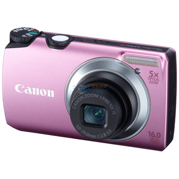佳能（Canon） PowerShot A3300 IS 数码相机（粉色）