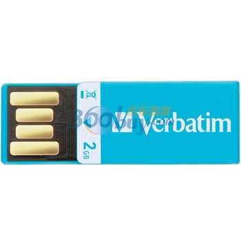 威宝（Verbatim）夹子系列 2GB U盘（蓝色）