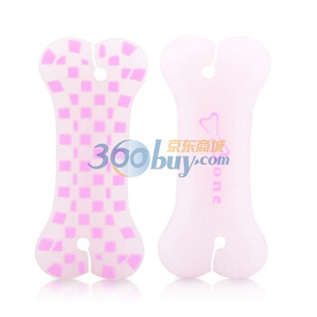 Bone 方格耳机绕线器 粉色