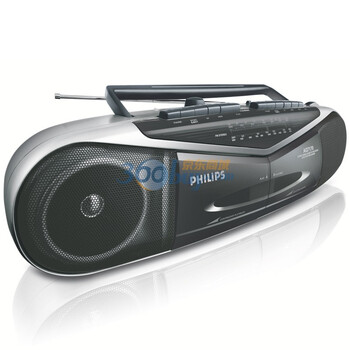 飞利浦（PHILIPS）AQ7170/93 盒式收录机 双磁带卡座 黑色