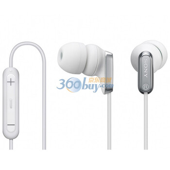 索尼（SONY） 耳机MDR-EX38iP ipod/iphone线控耳机 经典白